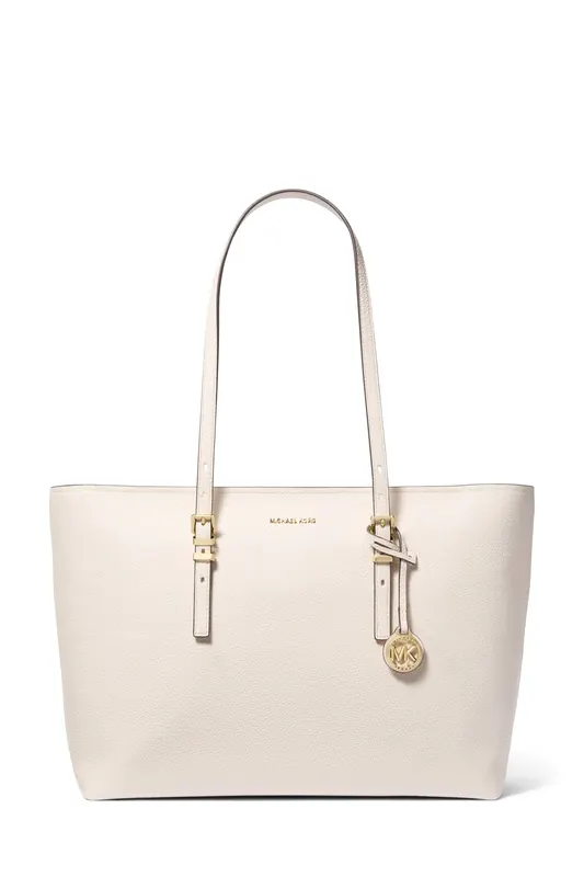 Michael Kors Large Top Zip Tote Cream Maat: OS | Handtassen Outlet | Dames | Wit