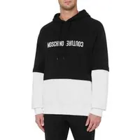 Moschino Upside Down Logo Hoodie White Maat: S | Hoodies Outlet | Heren | Zwart
