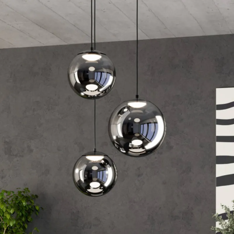 Żyrandol LED Stars of Light ANORIAS, czarna, Ø 46 cm, 3-ramienna
