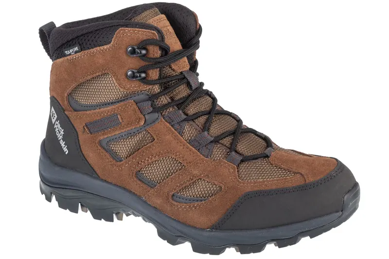 Jack Wolfskin Vojo 3 Texapore Mid M 4042462-5298, Męskie, Brązowe, buty trekkingowe, skóra zamszowa, rozmiar: 44,5