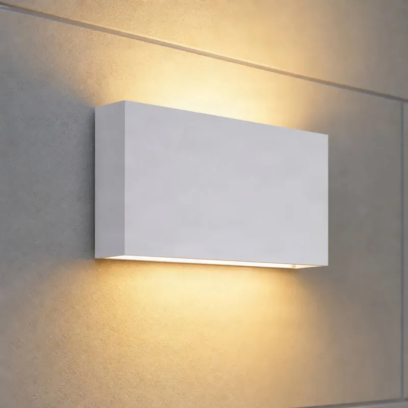 Kinkiet zewnętrzny LED Lucande Jarte, 20 cm, biały, IP65
