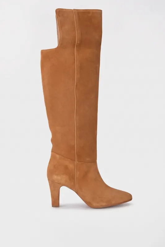 & Other Stories Benilde Knee High Boot Beige Maat: 39 | Laarzen Outlet | Dames | Beige