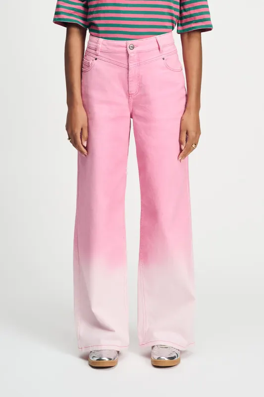 POM Amsterdam Jeans - Gradient Raspberry Pink Maat: 42 | Jeans Outlet | Dames | Roze