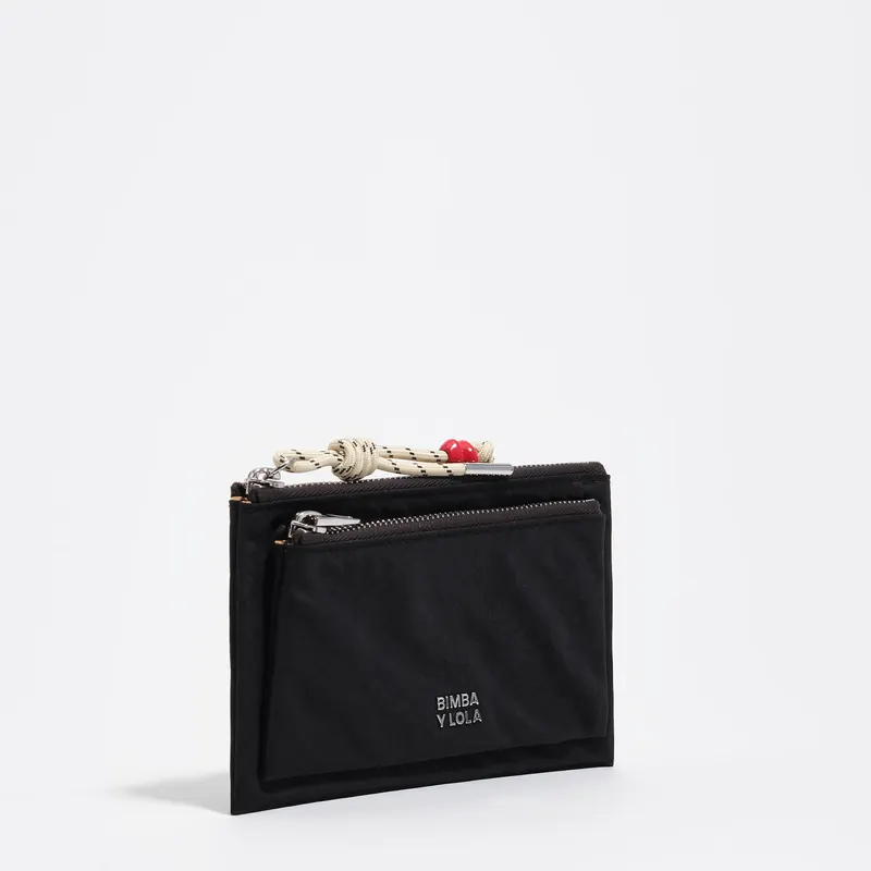 Portfel pocket nylon grafit