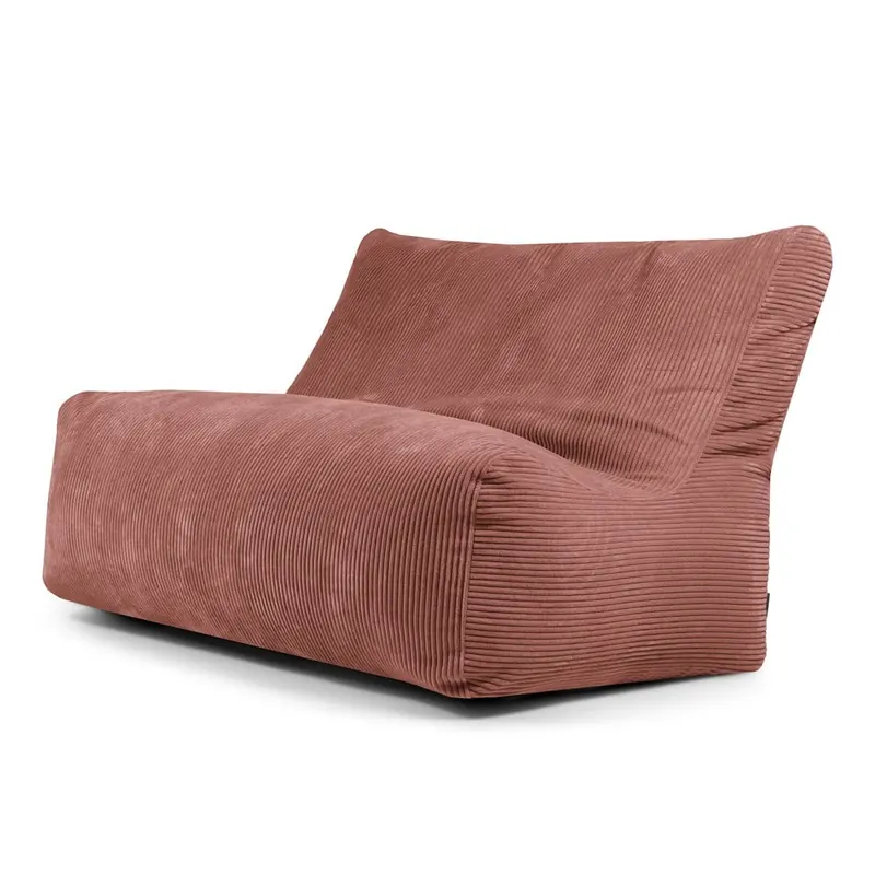 Ceglasty sztruksowy worek do siedzenia Sofa Seat Lounge – SLOWDOWN