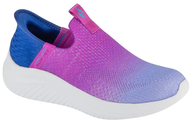 Skechers Slip-Ins: Ultra Flex 3.0 - Color Boost 303828L-NVPR, Dla dziewczynki, Fioletowe, buty sneakers, tkanina, rozmiar: 35