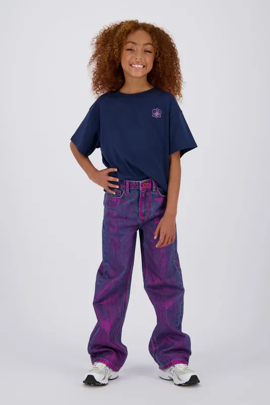 Vingino Hanika Dark Blue Maat: 10 | T-Shirts Outlet | kids | Blauw