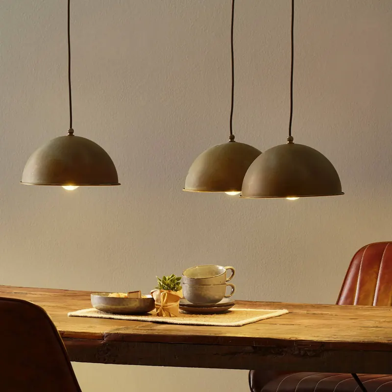 Lampa wisząca Circle 3248.3L, 3-punktowa, antyczny mosiądz
