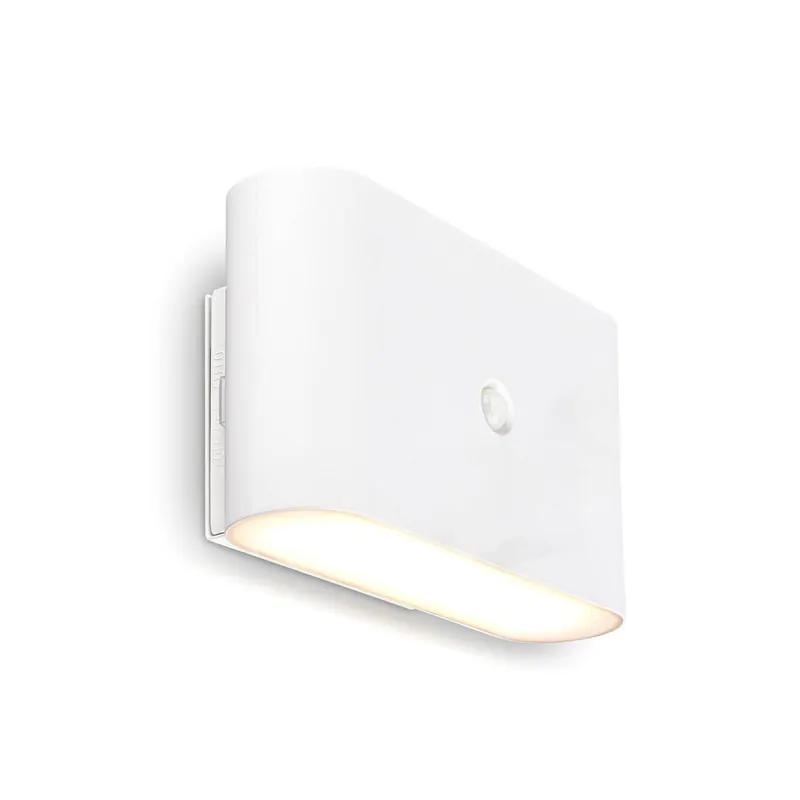 Kinkiet LED z akumulatorem Chat, biały, 16 cm, tworzywo sztuczne, czujnik