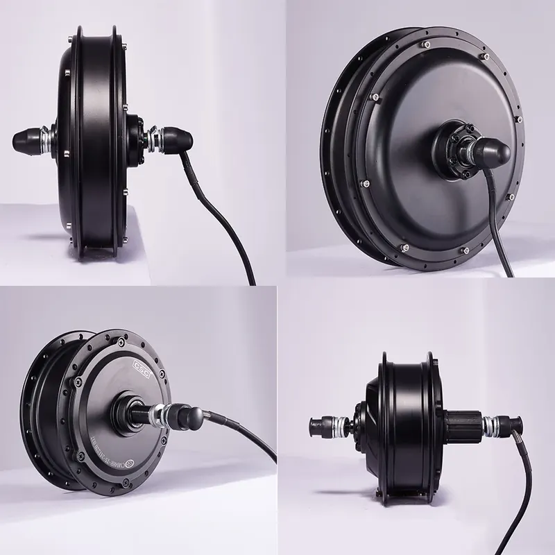 Przednie koło CSC EBIKE 36V 350W 500W, tylna wolnobiegowa kasetowa elektrowózka 48V 750W 1000W 1500W z bezszczotkowym silnikiem w kołach.