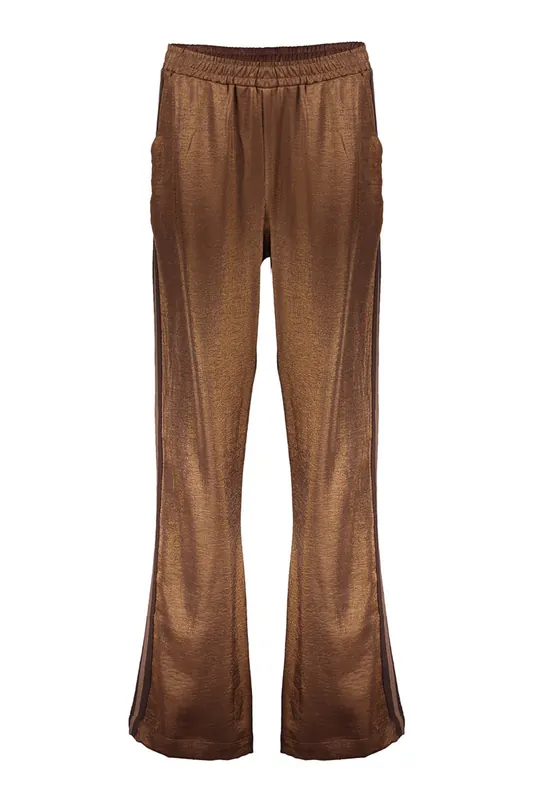 Geisha Pants Tape Bronze Maat: S | Wijde Broeken Outlet | Dames | Bruin