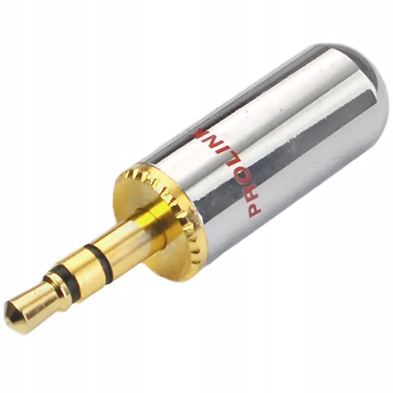 Wtyk mini jack 3,5 stereo prolink TPJ-0354 chrom