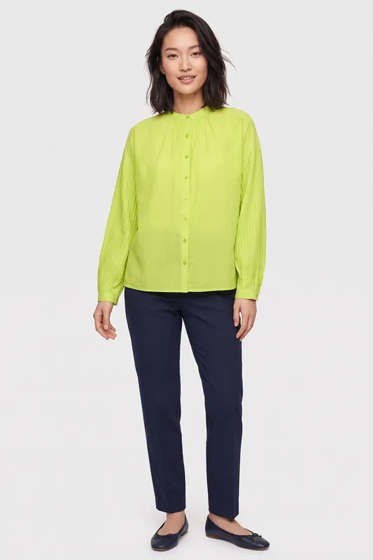 Circle of Trust Rosa Blouse Wild Lime Maat: XS | Longsleeves Outlet | Dames | Groen