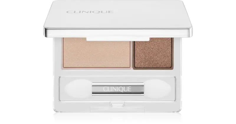 Clinique Duet cieni do powiek All About Shadow™ Strawberry Fudge - Błyszczący 1,7 g