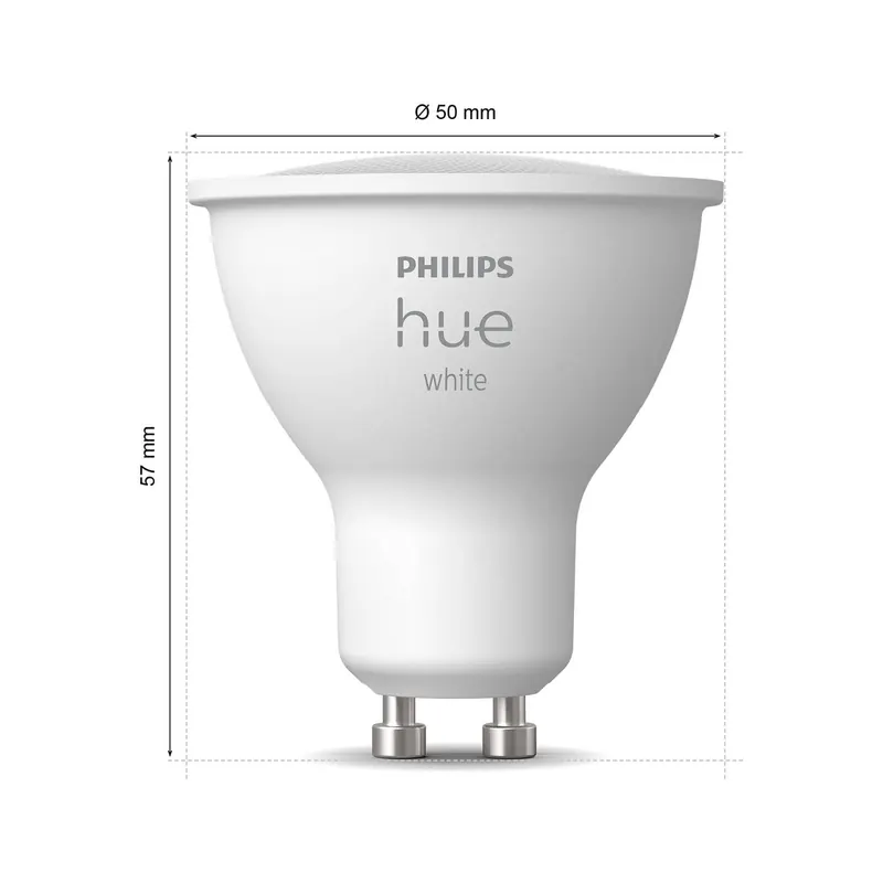 Philips Hue Biały reflektor LED GU10 4,2 W 2700 K