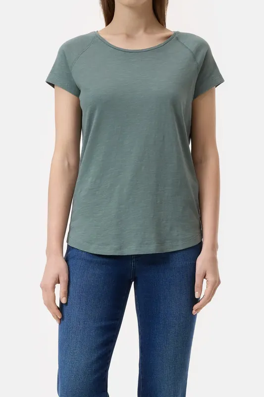Closed T Shirt Raglan Faded Green Maat: XS | Tops Outlet | Dames | Groen