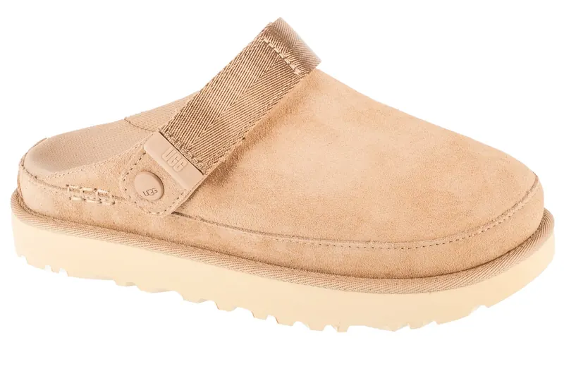 UGG Goldenstar Clog 1138252-SAN, Damskie, Brązowe, klapki, skóra zamszowa, rozmiar: 39