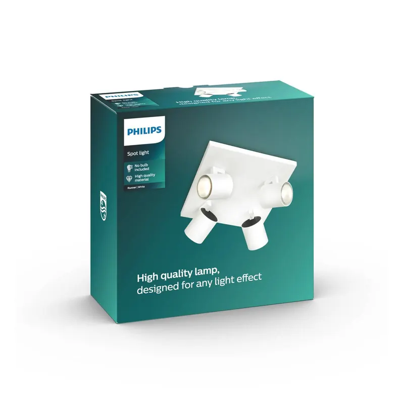 Philips myLiving Runner sufitowy GU10 4-pkt. biały