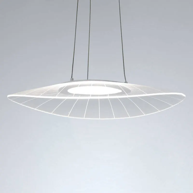 Lampa wisząca LED Vela, biała, Oval, 59 cm x 43 cm