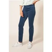 White Stuff Brooke Straight Cord Trouser  Blue Maat: 22 REGULAR | Straight Broeken Outlet | Dames | Blauw