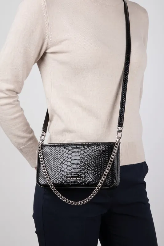 Michael Kors Small Convertible Crossbody Pouchette Black Maat: OS | Schoudertassen Outlet | Dames | Zwart