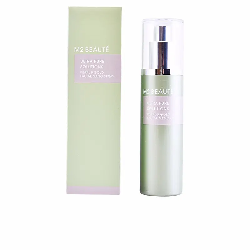 M2 beauté Pearl & Gold Ultra Pure Solutions Facial Nano Spray - Rozświetlające serum do twarzy - 75 ml