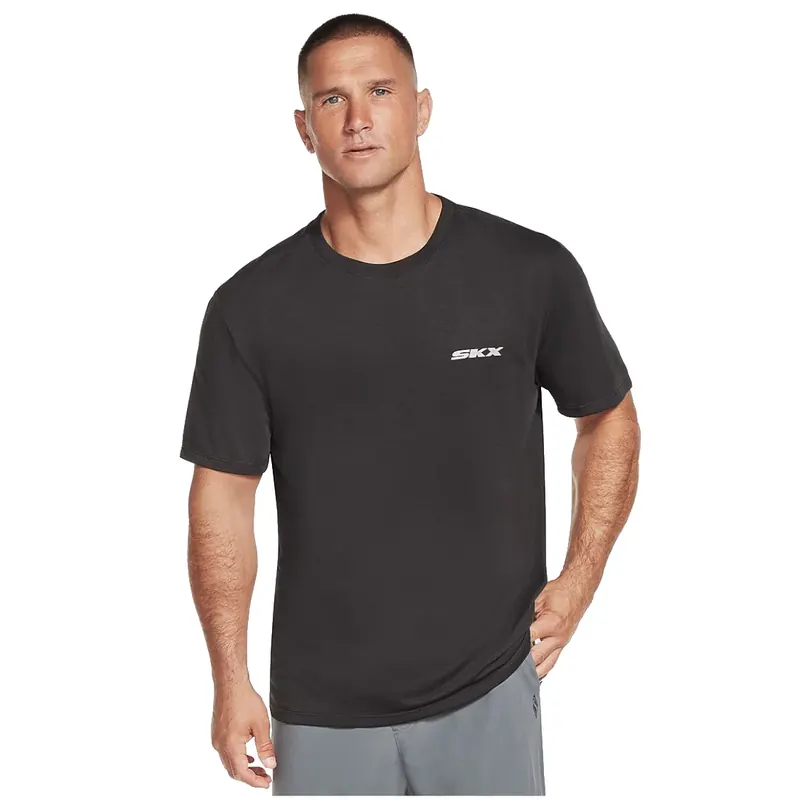 Skechers Dri-Release SKX Tee M1TS274-BLK, Męskie, Czarne, t-shirty, poliester, rozmiar: M
