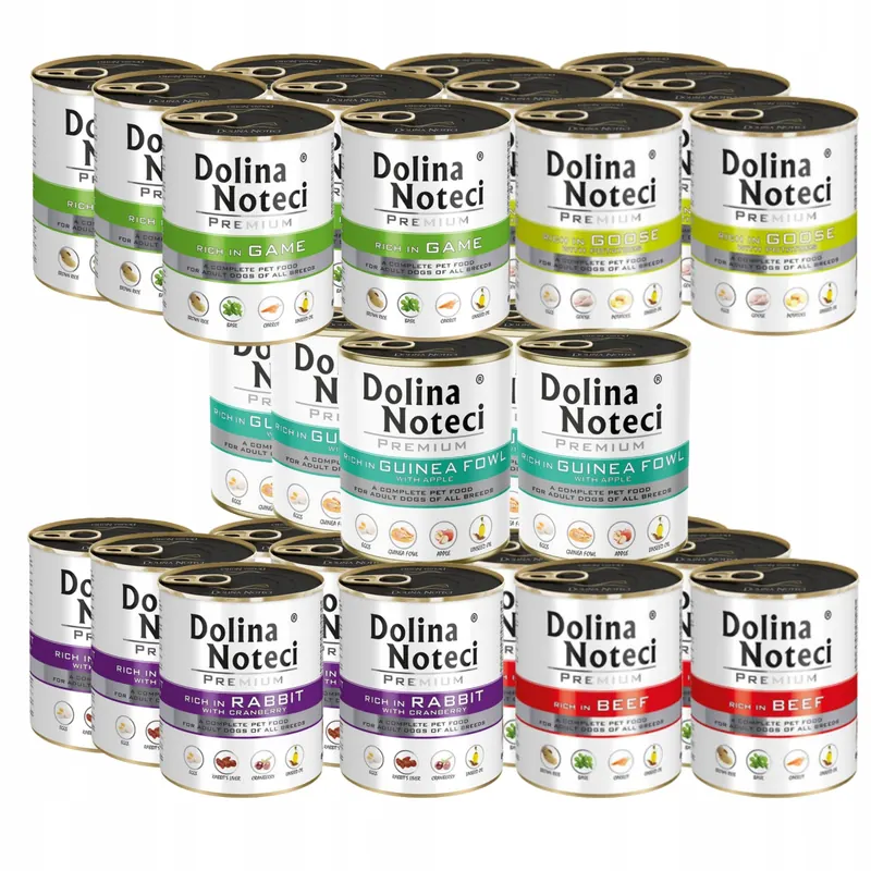 Dolina Noteci Premium MIX Smaków mokra karma dla psa 30x 800g