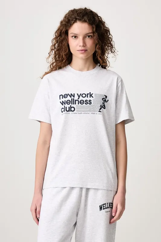 Sporty & Rich  USA Wellness Club T-shirt bawełniany damski