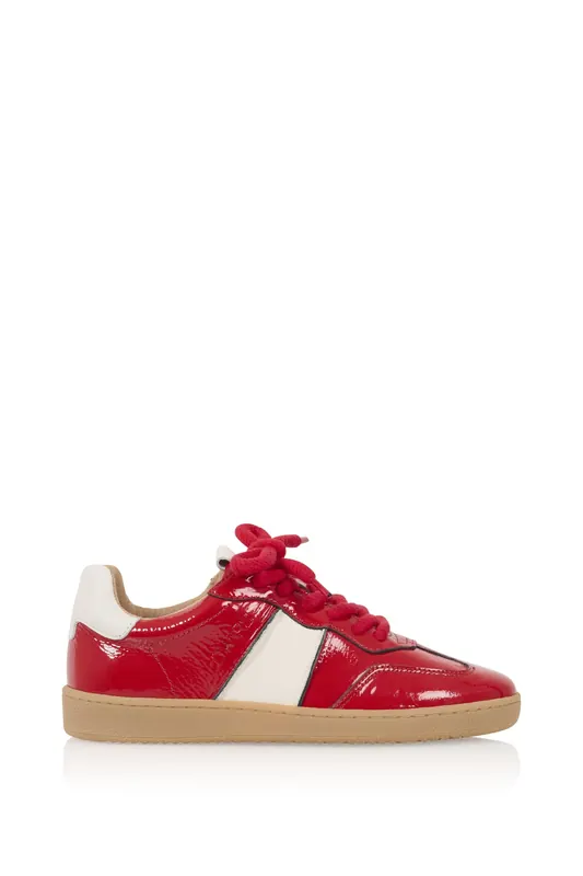 DWRS label Poona Verniz Red / Off White Maat: 38 | Sneakers Outlet | Dames | Rood