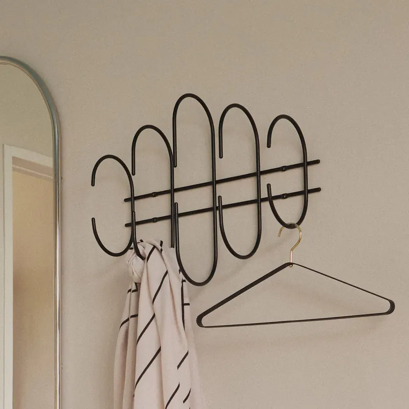 AYTM Wieszak ścienny Moveo, szerokość 51 cm, czarny, stal