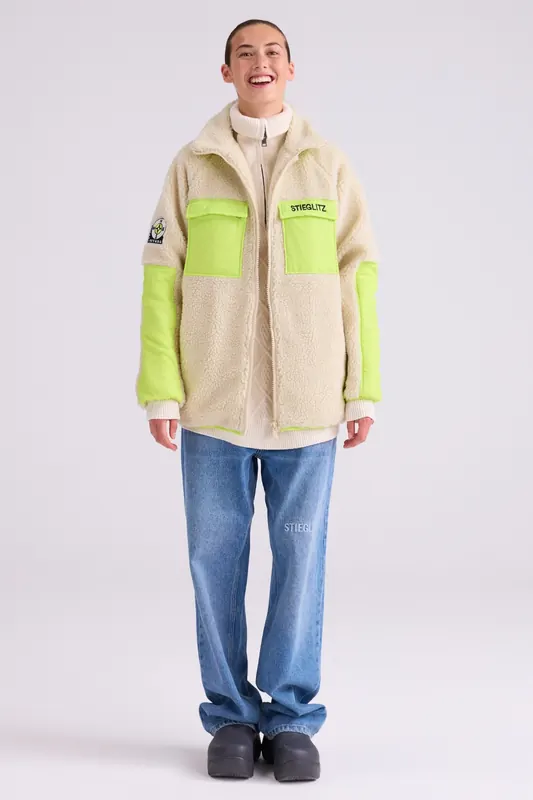 Stieglitz Devante Teddy Jacket Beige Maat: XL | Winterjassen Outlet | Dames | Beige