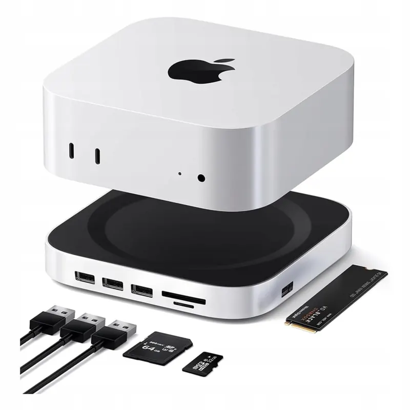Dokovacia stanica Mac mini M4 s puzdrom NVMe M.2, 6x Usb-a 10Gbps, Usb-c,