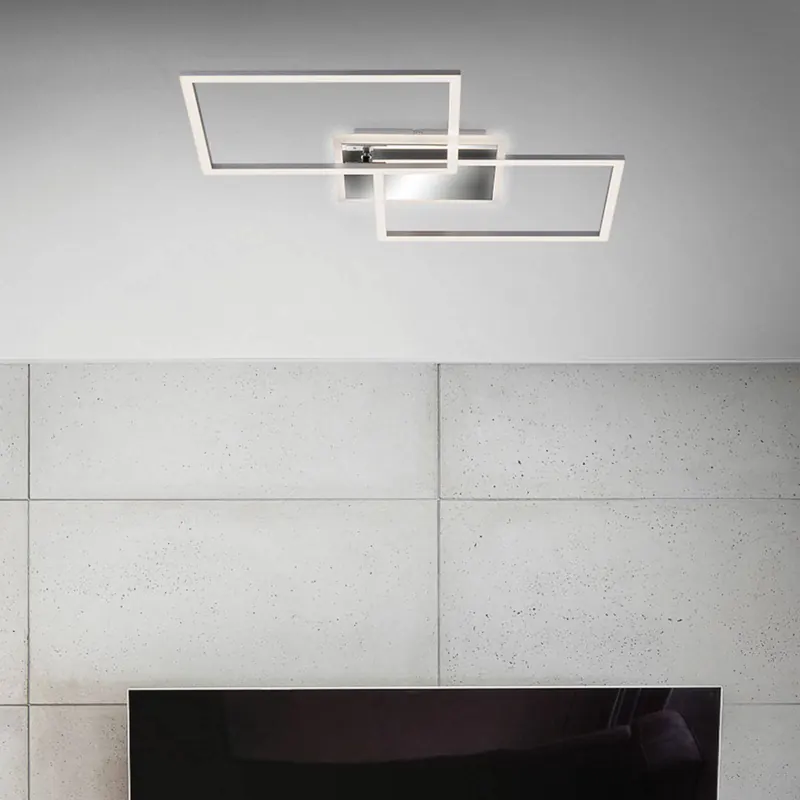 Lampa sufitowa LED Frame 2-pkt. CCT, aluminium
