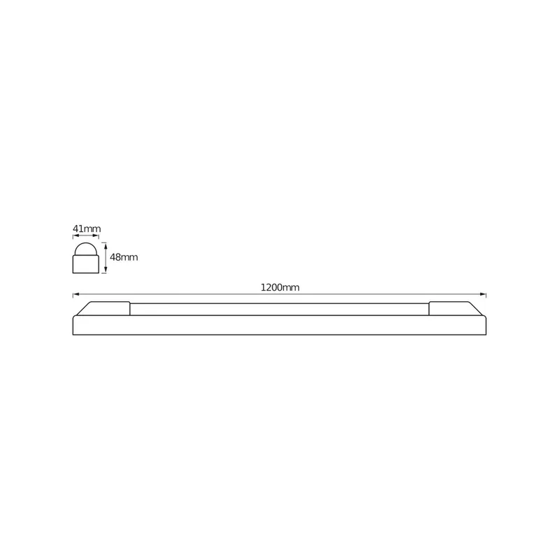 Listwa LED OSRAM POWER BATTEN, 3000 K, 120 cm, 1-punktowa.