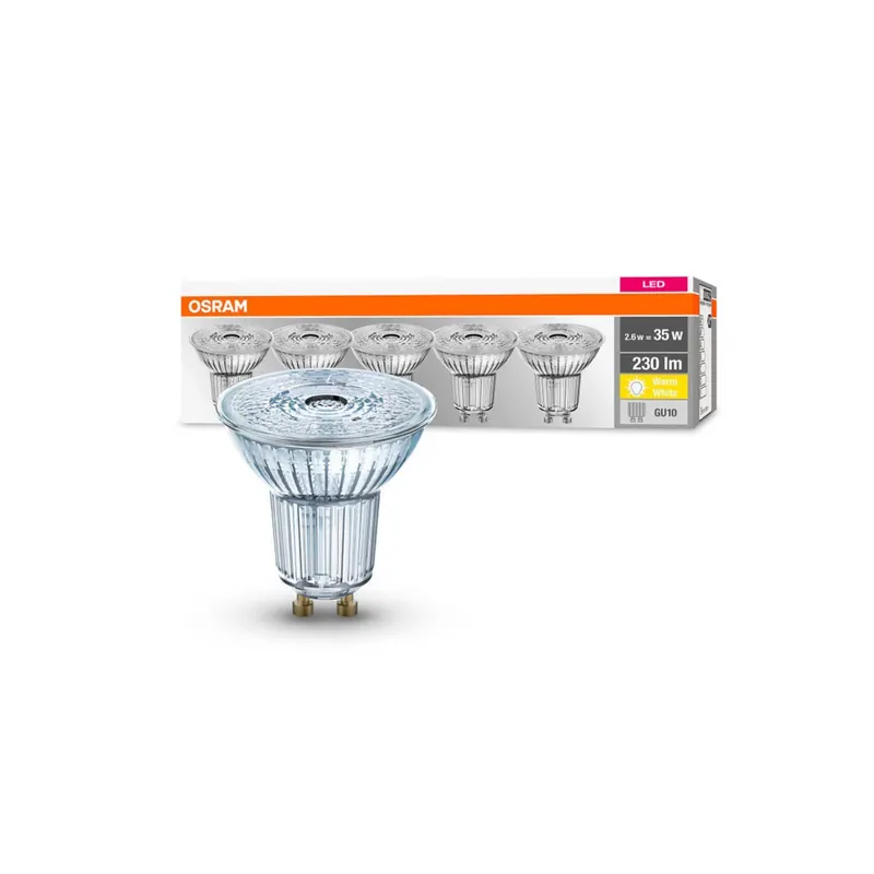 OSRAM reflektor LED GU10 2,6W 230lm 36° 5 szt.