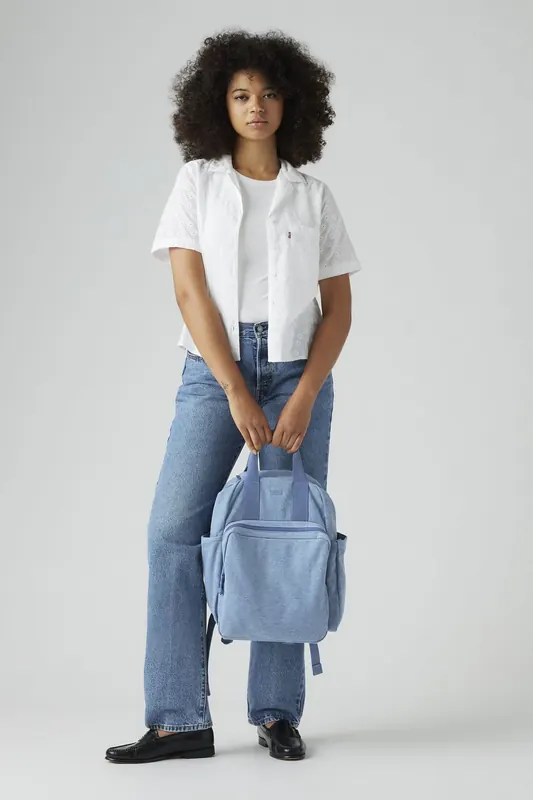 Levi's ® L-pack Round Backpack Blue Maat: OS | Rugzakken Outlet | Dames | Blauw