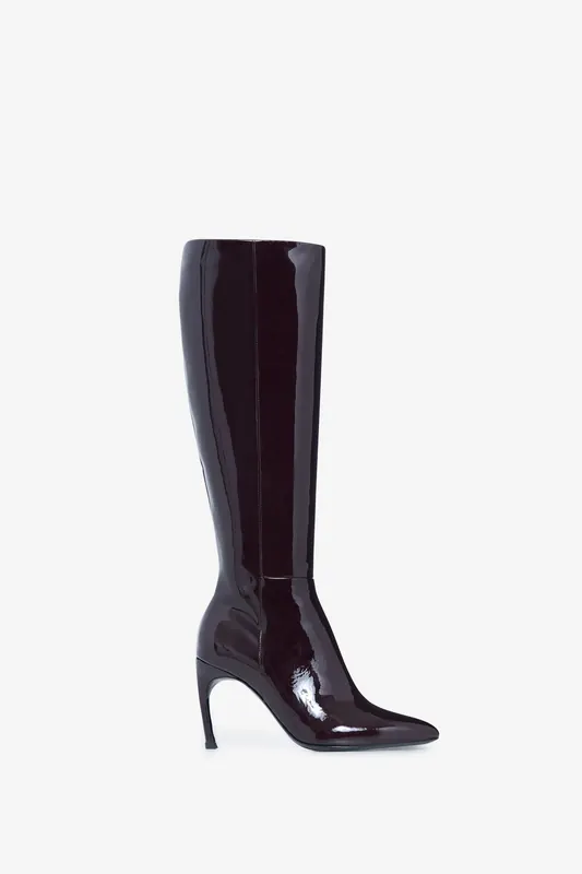 IRO Paris Sosso Patent Burgundy Maat: 40 | Laarzen Outlet | Dames | Bordeaux