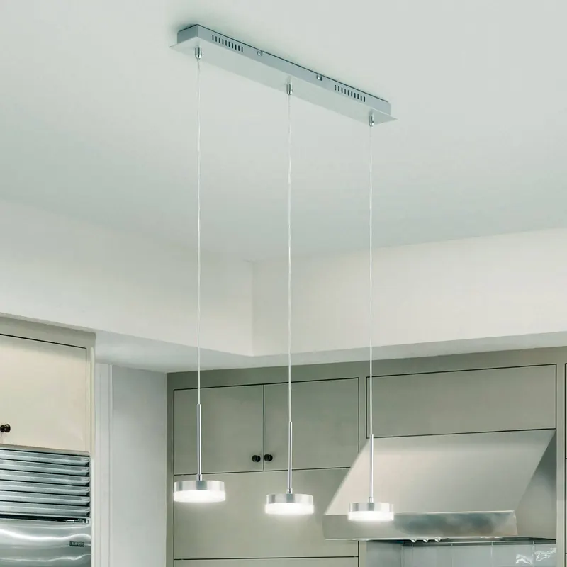 Lampa wisząca LED Dunk, aluminium, 3-punktowa, 3000 K, metalowa