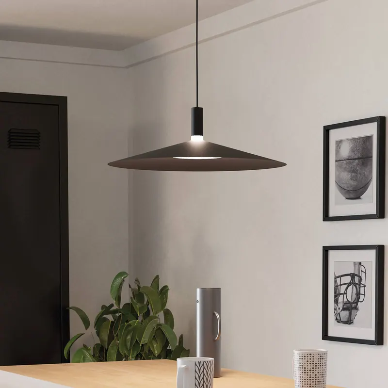 Inteligentny żyrandol LED Conomavilla-Z, czarna, Ø 45 cm CCT RGB
