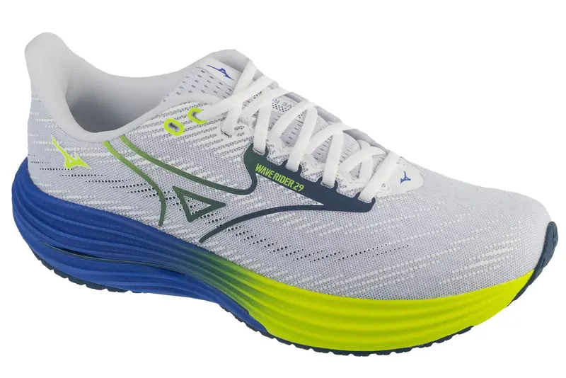 Mizuno Wave Rider 29 J1GC250353, Męskie, Białe, buty do biegania, tkanina, rozmiar: 44