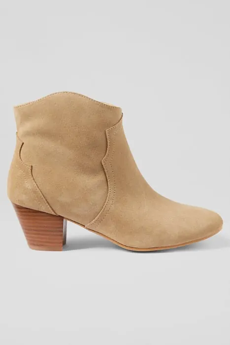 LK Bennett Leida Western Boots Tan Maat: 37 | Laarzen Outlet | Dames | Beige