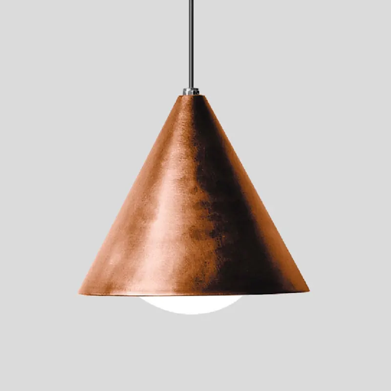BEGA 31073K3 lampa wisząca LED miedź/szkło opalowe