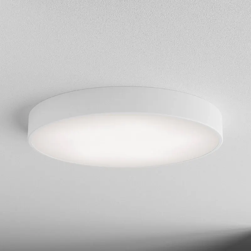 Lampa sufitowa Cleo, Ø 60 cm, IP20, biały, metal, E27