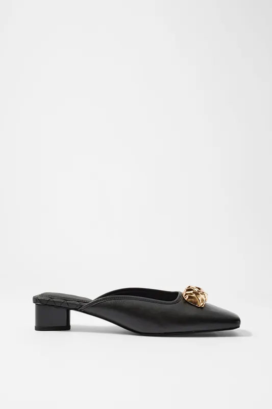 & Other Stories Imani Mule Pump Black Maat: 40 | Pumps Outlet | Dames | Zwart