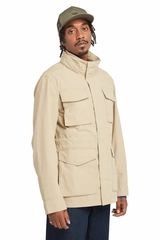 Timberland Abington Water Resistant Field Jacket Lemon Pepper Maat: M | Legerjassen Outlet | Heren | Beige