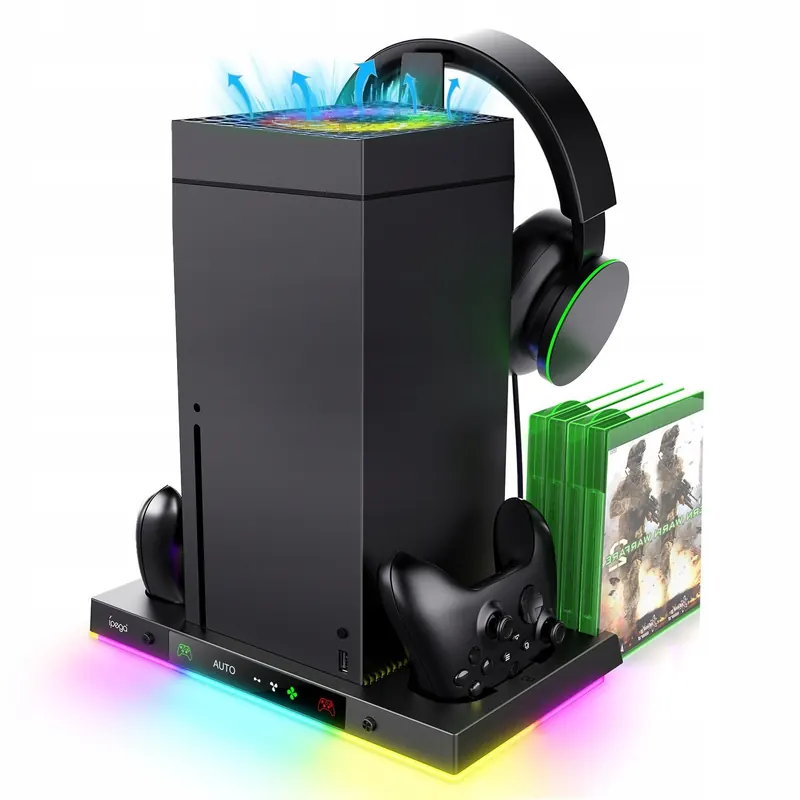 iPega XBX024S Multifunkční Nabíjecí Rgb Stojan s Chlazením Xbox