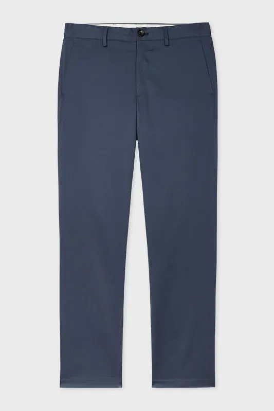 Paul Smith Mens Mid Fit Chino Slate Maat: W29 R | Chino's Outlet | Heren | Blauw
