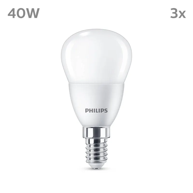 Philips LED E14 4,9W 470m 2 700 K mat 3 szt.