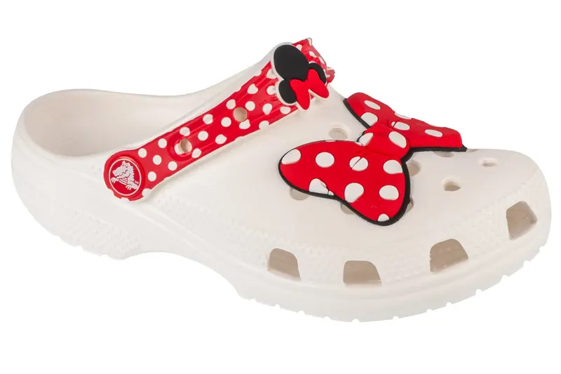 Crocs Classic Disney Minnie Mouse Clog 208711-119, Dla dziewczynki, Białe, klapki, syntetyk, rozmiar: 30/31